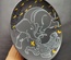 Decorative ceramic plate "Elephant and Cheetah" from the series "The Chase".