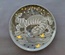 Decorative ceramic plate "Tiger and Deer" from the series "The Chase"