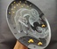 Decorative ceramic plate "Fox and Hare" from the series "The Chase".