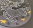 Decorative ceramic plate "Mountain ram and eagle" from the series "The Chase"