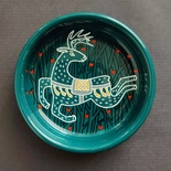 Decorative ceramic small bowl "Deer" from the "The Chase" series