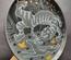 Decorative ceramic plate "Tiger and Deer" from the series "The Chase"