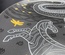 Decorative ceramic plate "Crocodile and Zebra" from the series "The Chase"