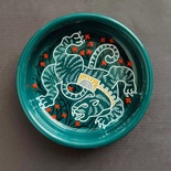 Decorative ceramic small bowl "Tiger" from the "The Chase" series